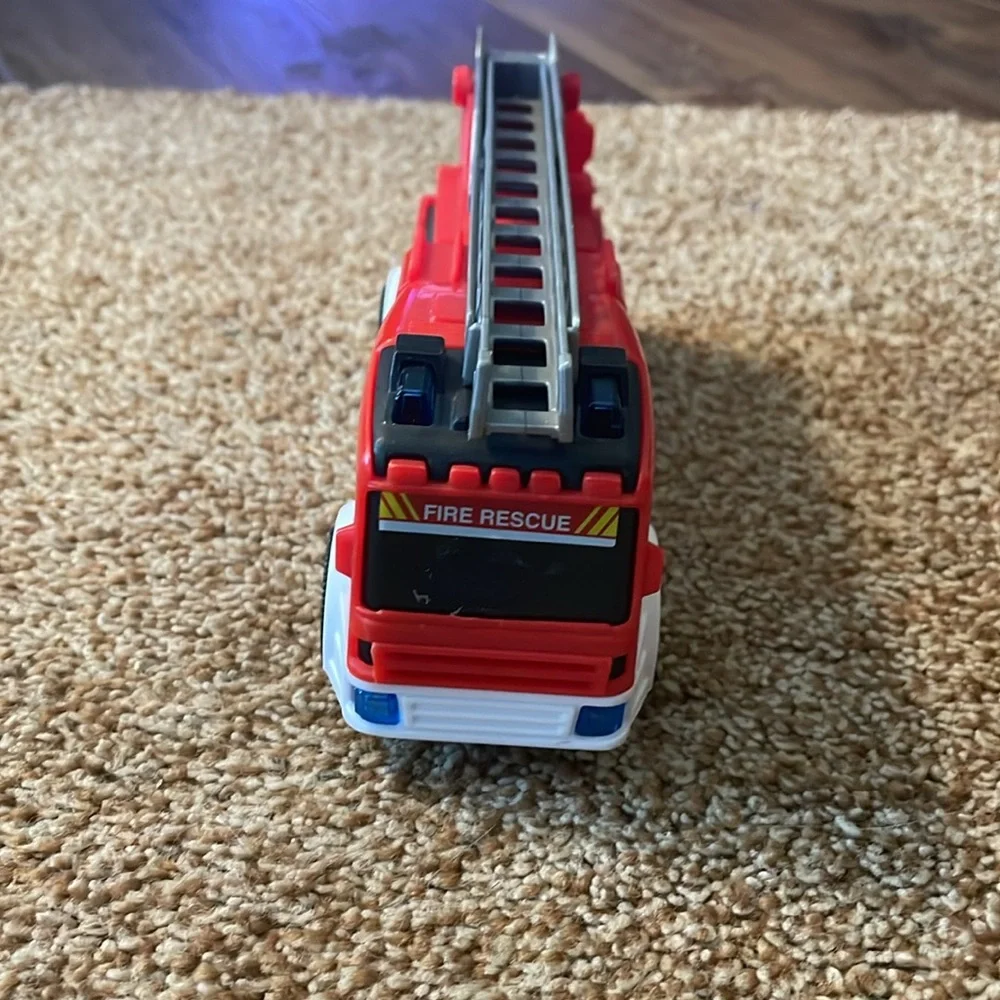 Dickie Toys Fire Rescue 6” red plastic vehicle